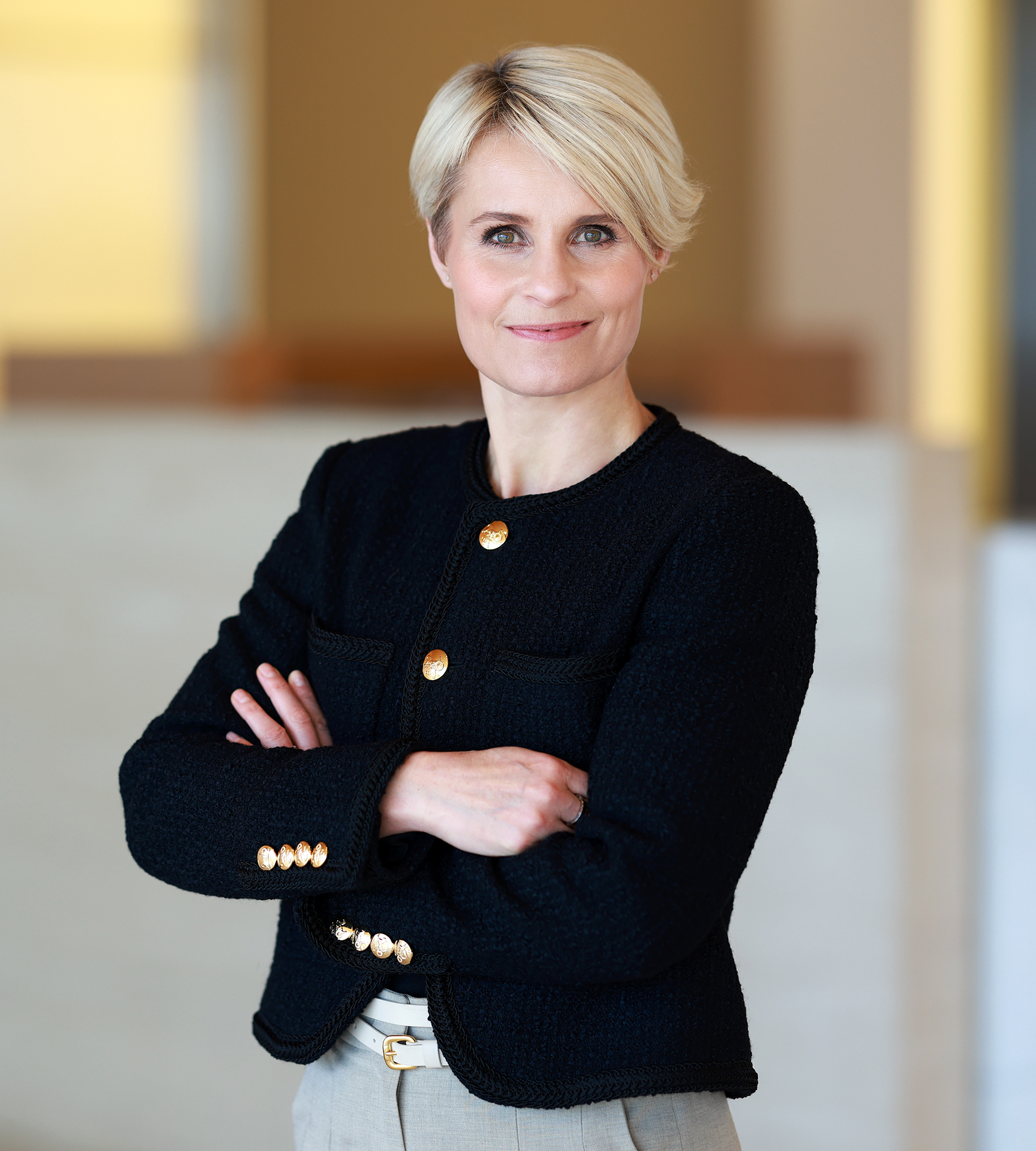 Christine Braamskamp in an office setting
