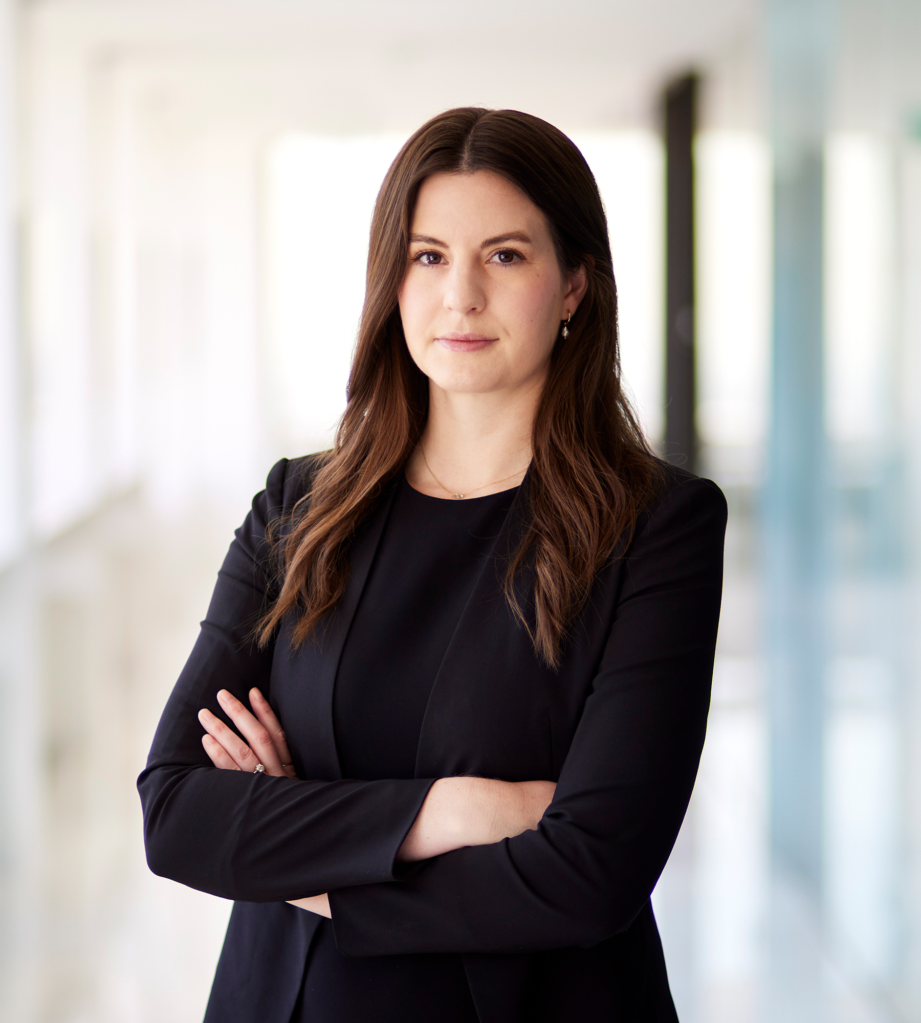 Photo of Elizabeth Baldridge standing in an office
